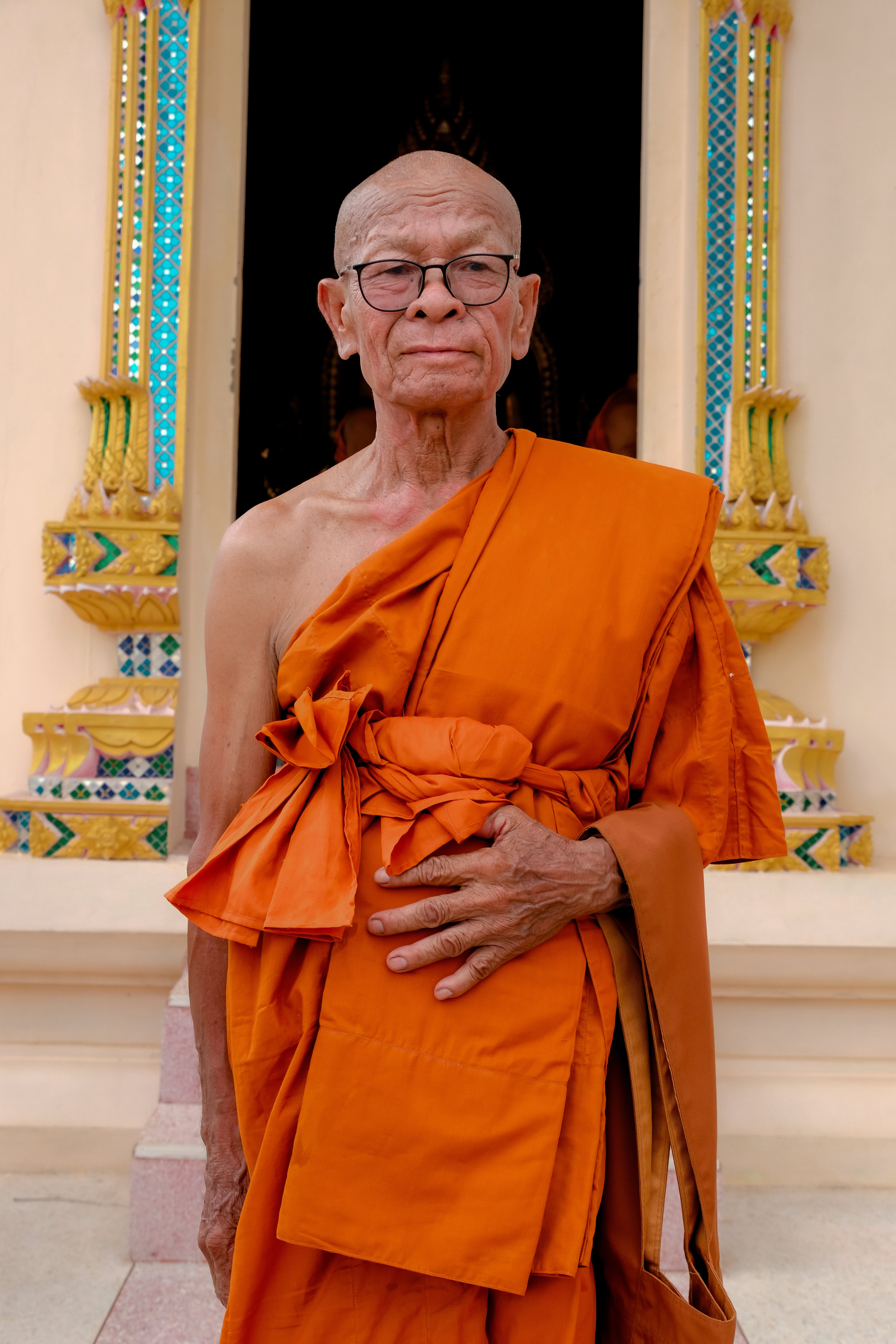 Oranje voor boeddhisten voorbeeld